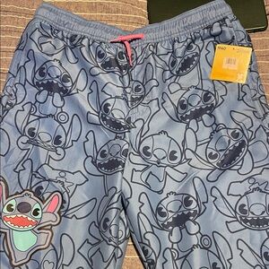 Disney Stitch Patterned Kids Swim Trunks